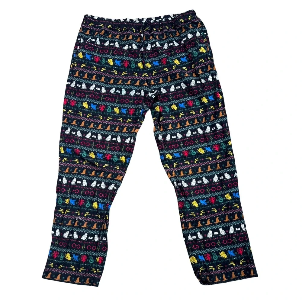 HANNA ANDERSSON XL 100% Organic Cotton Harry Potter Black Fair Isle Pajama Pants